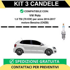 KIT 3 CANDELE per VW Polo 1.0