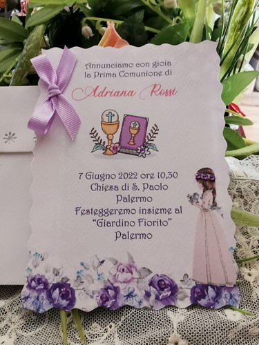 Invito prima comunione con - comunione,
