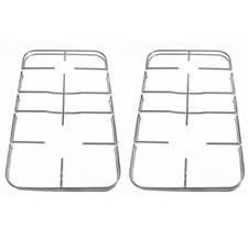 Nardi coppia griglie cucina 4 fuochi in acciaio cm.40,8 x 24,5 piano cottura