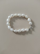 Bracciale Donna Perle Con Chiusura D'argento