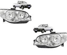 2 x Fari fanali proiettori Anteriori + DX+SX Per Fiat Strada 2005-2010 H7+H7