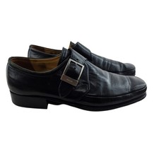 Mocassini Bally Switzerland Brenno uomo 6 D pelle nera cinturino monaco lusso silenzioso