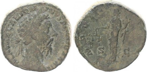Sesterzio dei romani - dei, 161-180