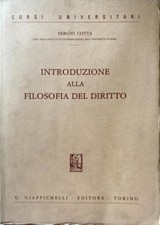 SERGIO COTTA INTRODUZIONE ALLA FILOSOFIA DEL DIRITTO G. GIAPPICHELLI 1984