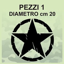 Adesivo stella militare - adesivo,
