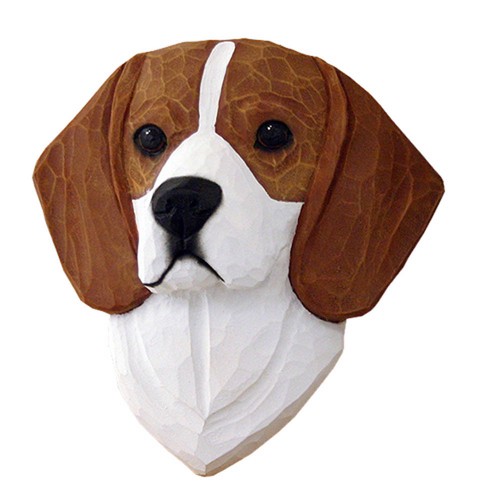 Beagle testa placca figurina - beagle,