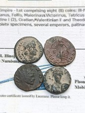 Lotto 4 Monete Impero Romano Con Certificato Di Autenticità