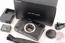 DDU [Scatti bassi come nuovo + in scatola] Fujifilm Fuji X-Pro2 XPro2 Nero 24,3 MP Giappone Cj50