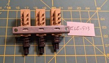 GRUPPO COMMUTATORI A PULSANTI CON 3 SEZIONI DIPENDENTI PER RADIO VINTAGE (523)