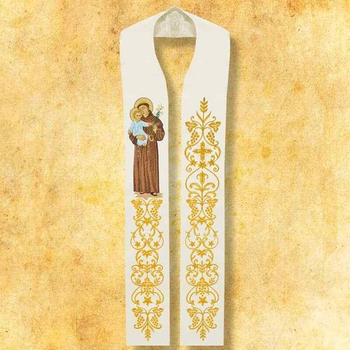 Stola ricamata sant antonio - stola, "sant'antonio"