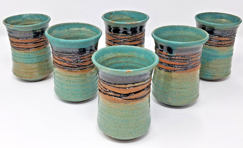 Set tazze ceramica artistica - 6,