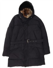 PEUTEREY Cappotto uomo imbottito con cappuccio UK 44 2XL blu navy AX03