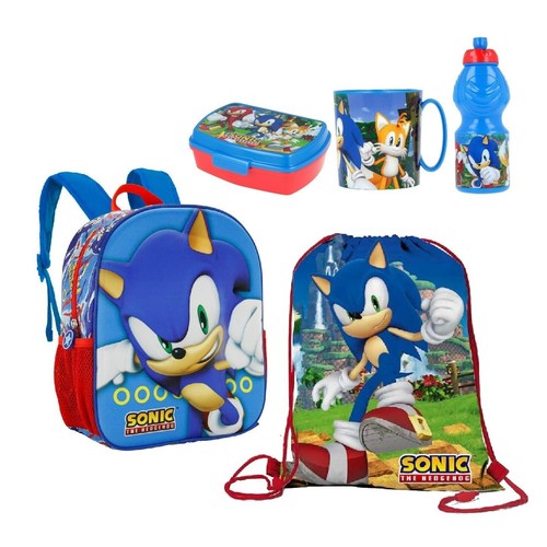Set zainetto scuola sonic - set,