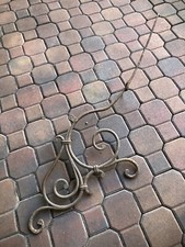 antico reggi mensola in ferro battuto braccio sporgente Per Tenda Con Carrucola