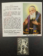 2 Santini San Leopoldo Mandic con Reliquia Ex Indumentis (A)