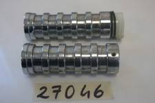 Coppia manopole cromate Ø25,5mm Grip set Moto Custom Harley Davidson