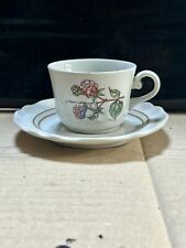 Set tazzine da caffè con sotto tazza vintage anni 70 porcellana 6pz.