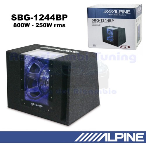 Alpine sbg 1244bp - sbg-1244bp, subwoofer