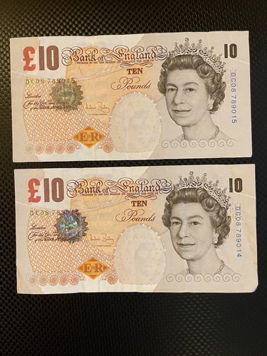 Inghilterra 10 sterline - 2x, £10