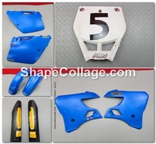 KIT PLASTICHE CARENE TM MX 125 2T 1997 1998 FAIRING PLASTIC