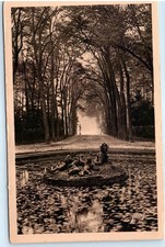 Cartolina d'epoca Versailles Giardini Ceres Bacino Vicolo Estivo Francia