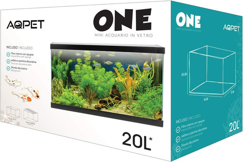 One mini acquario vetro - one, in