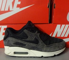 NIKE Air Max 90 Premium *BLACK/SAIL-DARK GREY* 2017 EUR 38,5 BUONE CONDIZIONI