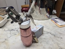 GIMAS, Sifone per panna vintage, alluminio colorato, con 10 bombolette di gas