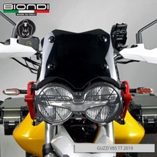 BIONDI CUPOLINO BASSO PARABREZZA SPORTIVO FUME' SCURO PER MOTO GUZZI V85 TT 2019