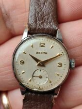  ZENITH SWISS MADE 17 Jewels a carica manuale in acciaio Inox vintage '50