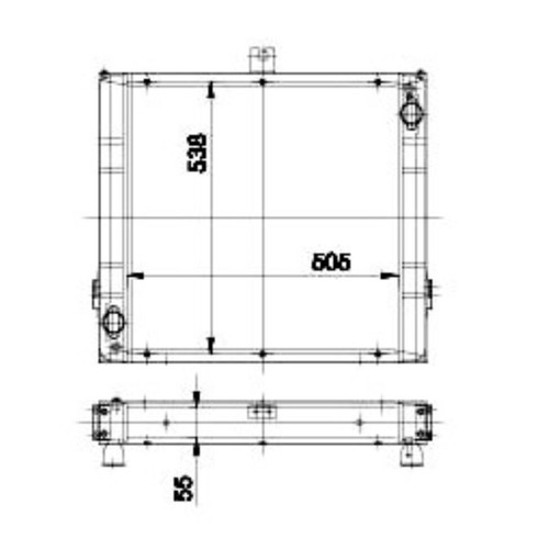 Radiatore acqua adatto iveco - acqua, a