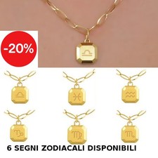 Collana Donna Acciaio Dorato Segno Zodiacale Ops Objects Gioielli Varianti OPSCL