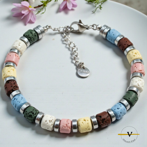 Bracciale uomo donna pietra - bracciale,