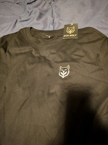 Shirt wolf gym nera - t-shirt,
