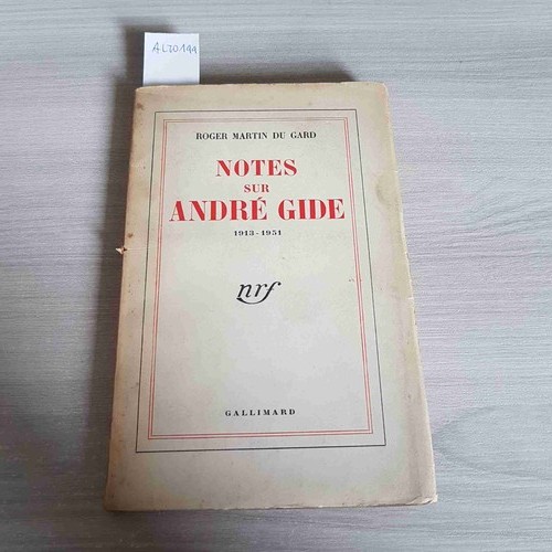 Notes sur andre gide 1913 - sur,