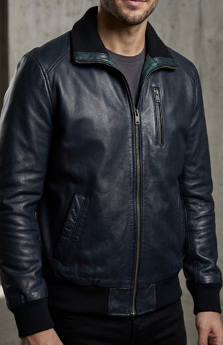 Giubbotto bomber pelle 100 - bomber,