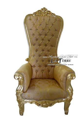 Poltrona trono stile barocco - trono,