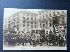 cartolina La Bara del Soldato Ignoto per le vie di Roma 4/11/1921 s