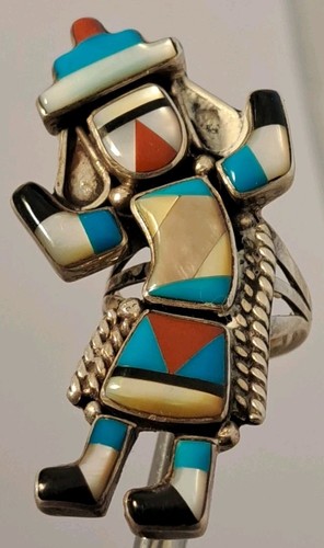 Anello vintage zuni grande - vintage,