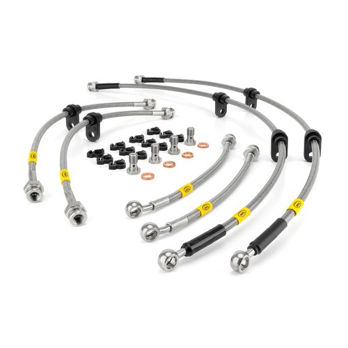 Kit tubi freno intrecciati - , hel