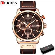 Orologio da uomo Curren Chronograph Coffee/Gold – 