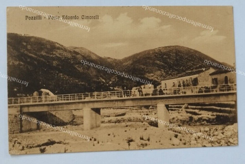 Dd16 cartolina pozzilli - cartolina, ponte