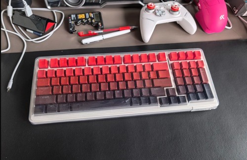 Set tasti pbt rosa sfumato - tasti,