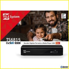 Decoder Ricevitore Digitale Terrestre dvb t2 hdmi usb tv TELE System TS6815 1080