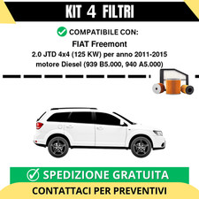 Kit 4 Filtri Tagliando per
