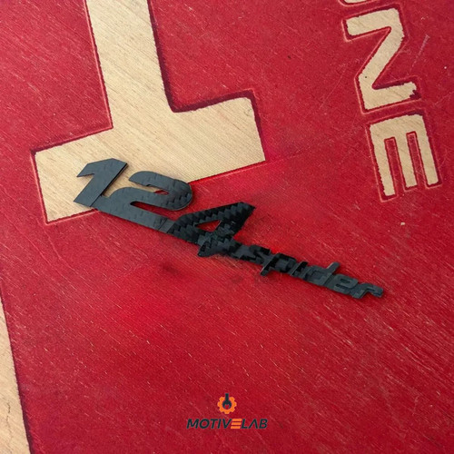 Badge carbonio abarth - carbonio,