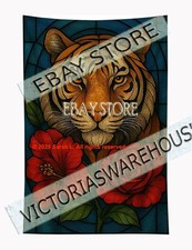 Arazzo tigre vetro colorato