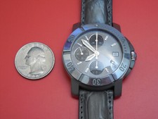 BAUME MERCIER TITANIO/ACCIAIO 40MM CAPELAND S CRONOGRAFO AUTOMATICO COCCODRILLO