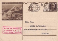 S6965-REGNO,CARTOLINA TEMATICA: LITTORIA CASE COLONICHE, BOLOGNA X FERRARA, 1933