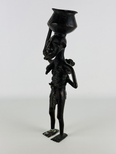 Scultura africana bronzo - scultura, in